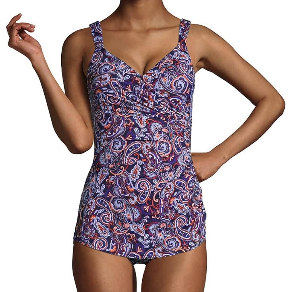 Lands end women’s paisley swim suit